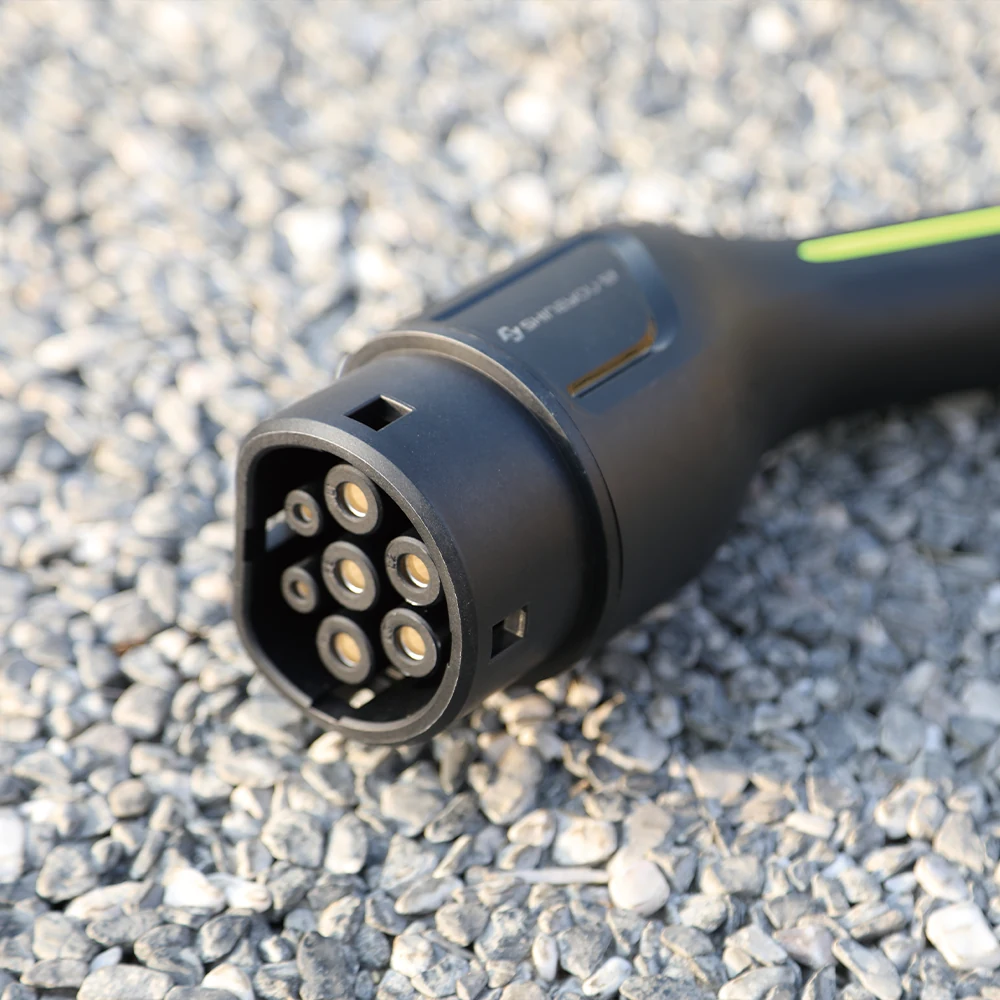 Portable EV Charger 2.0: Vehicle connector detail from the original range