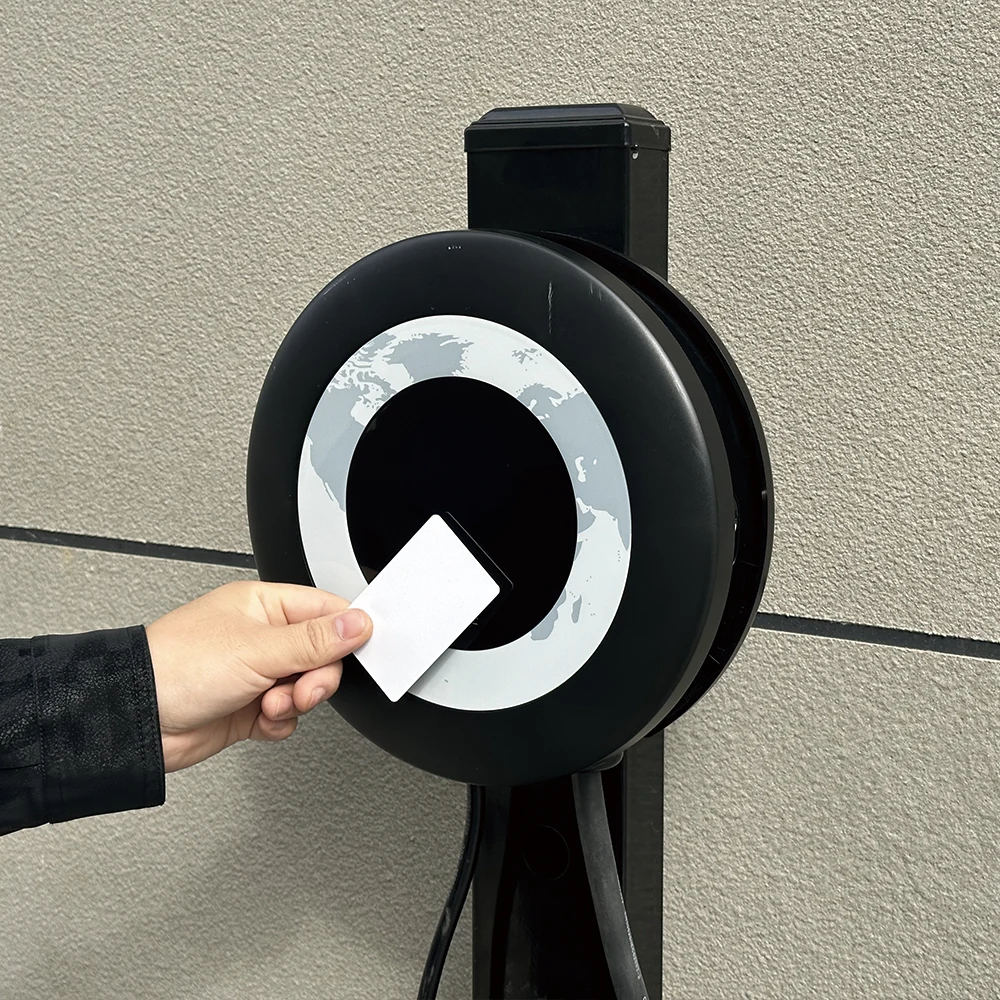 Home Wallbox EV Charger: RFID operation shown on the original product