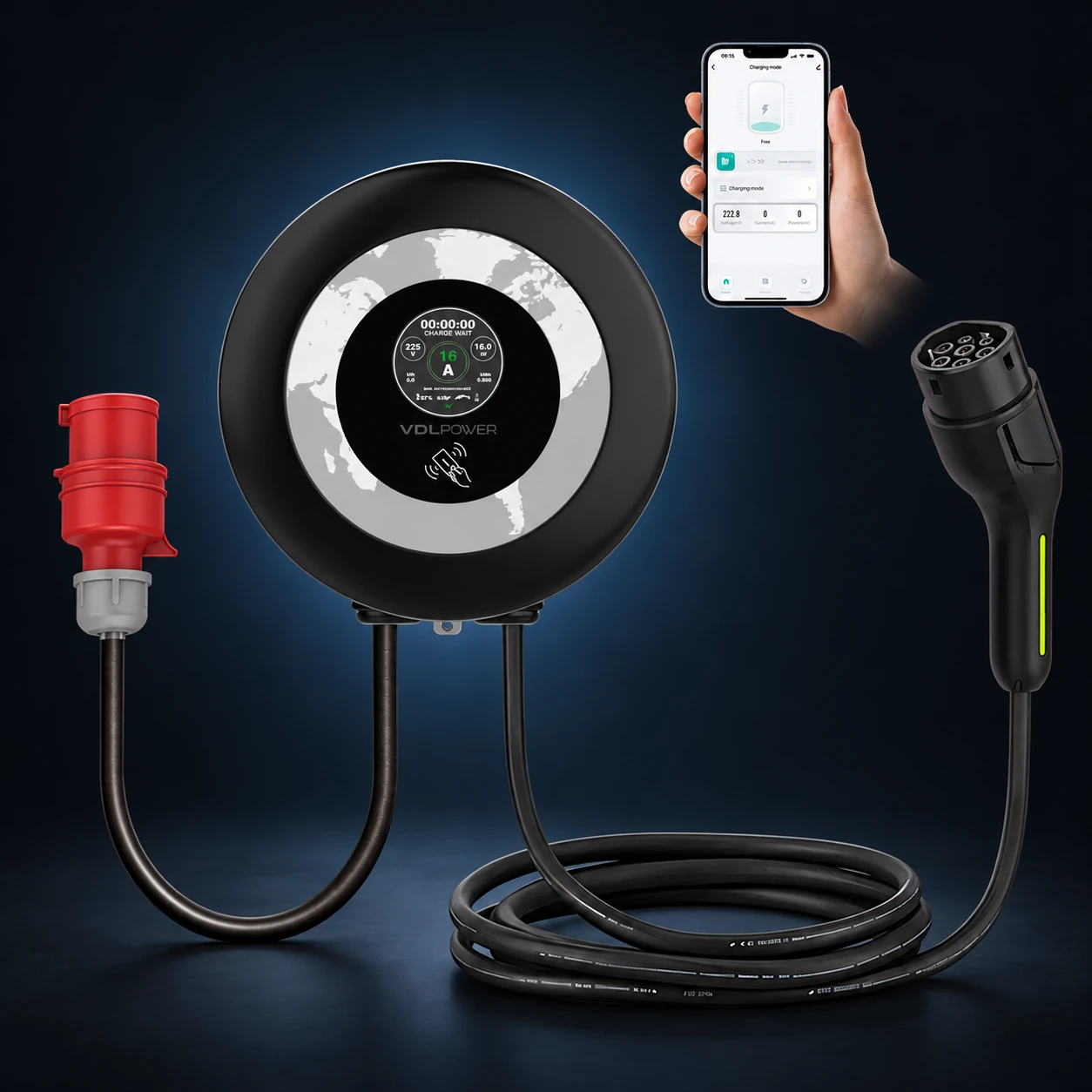 Home Wallbox EV Charger product assembly